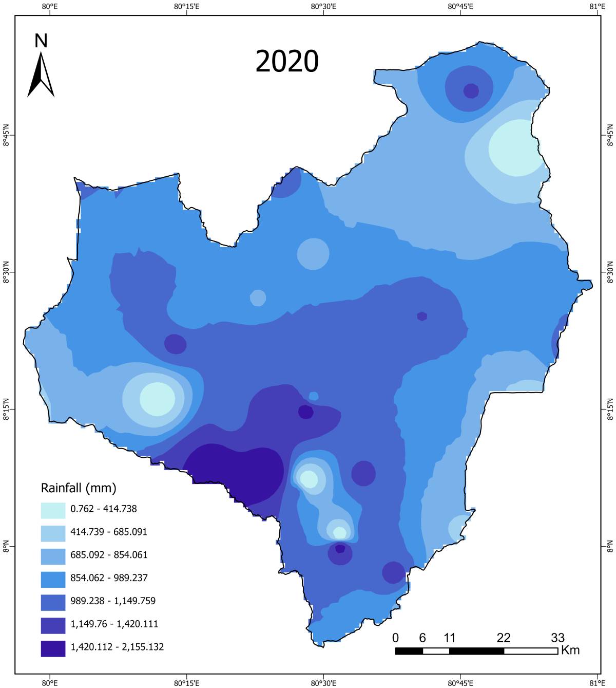 Rainfall Maha 2020